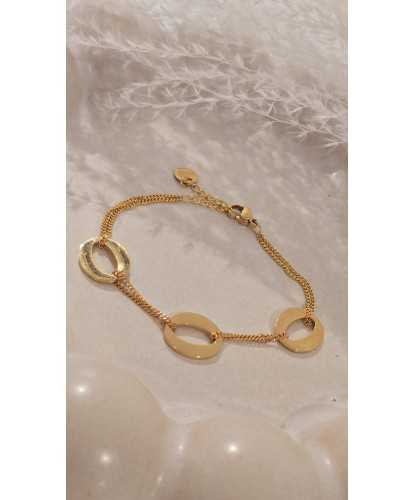 Bracelet Acier Doré “Cercle...