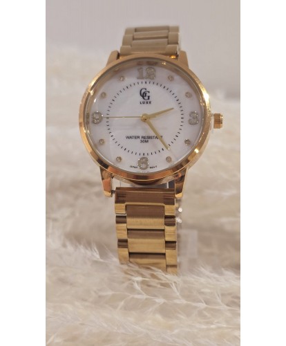 Montre Acier “Luxe Doré”