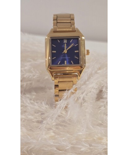 Montre Acier “Carré Bleu Nuit”