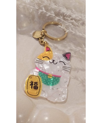 Porte-Clés Acier “Maneki Neko”