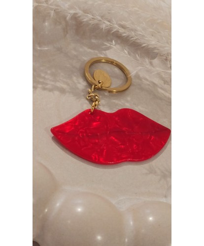 Porte-Clés Acier “Red Lips”