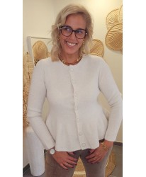 Gilet Ecru à Basque - Manon