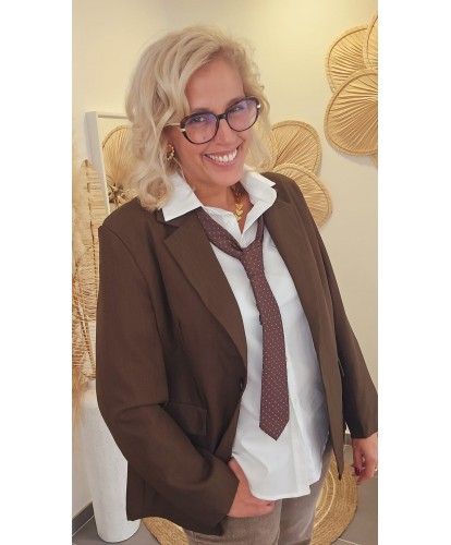 Blazer Chocolat - Andrea