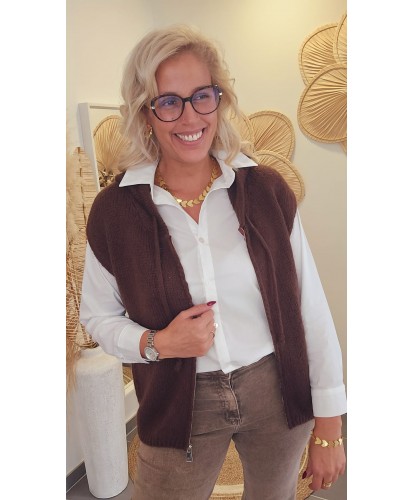 Gilet Sans Manches Capuche...