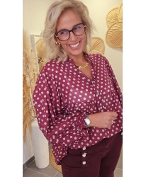 Blouse Bordeaux Fluide - Violetta