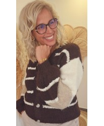 Cardigan Fluffy Maille Duveteuse - Marie