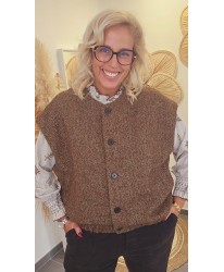 Veste Sans Manches Laine Motif Chevrons - Emma