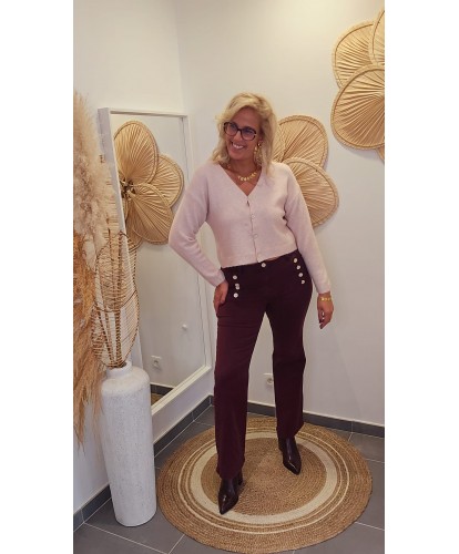 Cardigan Doux Rose Pastel - Alma