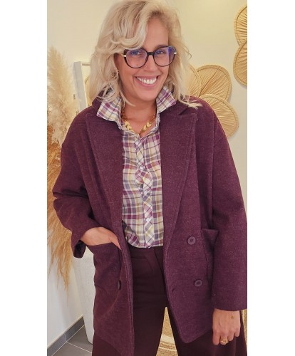 Veste Elégante Burgundy –...