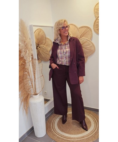 Veste Elégante Burgundy – Sirine