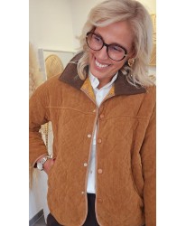 Veste British Velours Côtelé Camel - Paloma