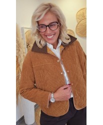 Veste British Velours Côtelé Camel - Paloma