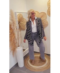 Blazer Gris Oversize - Aurore