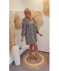 Robe Courte Carreaux/Pois - Assia