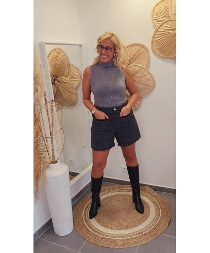 Short Tweed Noir - Judith