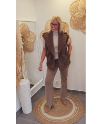 Gilet Sans Manches Bouclée - Maissa