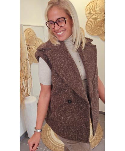 Gilet Sans Manches Bouclée - Maissa