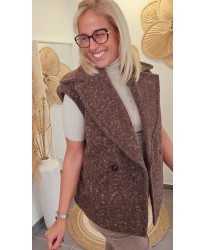 Gilet Sans Manches Bouclée - Maissa