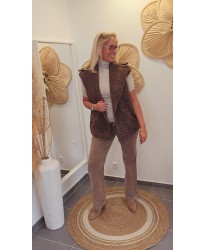 Gilet Sans Manches Bouclée - Maissa