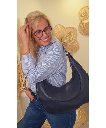 Sac d'Italie Cuir Bleu...