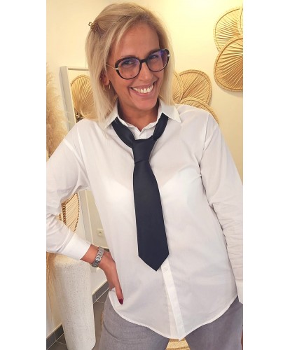 Cravate Satinée Noir