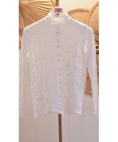 Sous Pull Dentelle Blanc –...