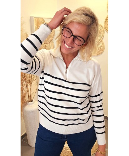 Polo Marin Noir Chic - Lena