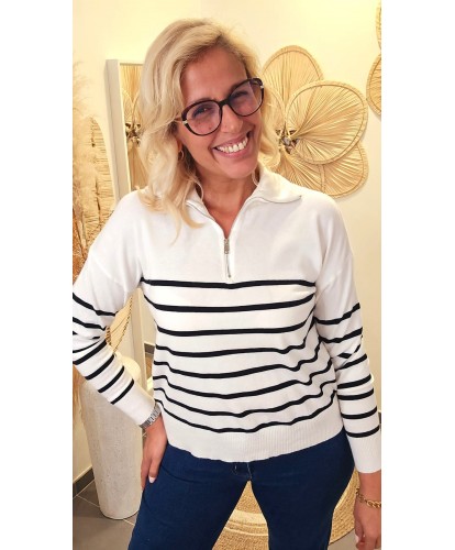 Polo Marin Noir Chic - Lena