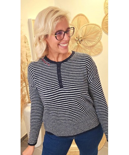 Pull Marinière Souple "Je T'aime" - Daphne