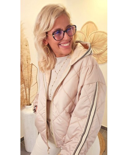 Veste Beige Matelassée...