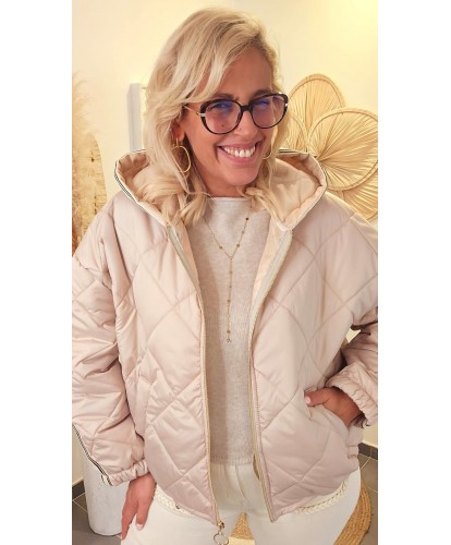 Veste Beige Matelassée Sport & Chic - Louna