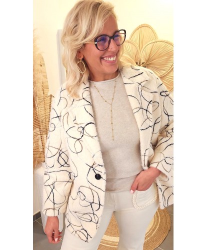 Veste Bouclette Graphique - Naomi