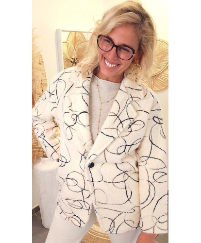 Veste Bouclette Graphique - Naomi