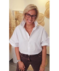 Jeans Droit Prune Délavé & Détails Tressés - Emilie