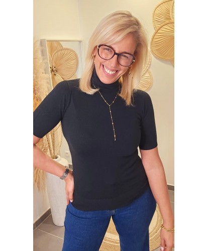 Pull Col Roulé Manches...