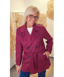 Trench Velours Burgundy - Madelaine
