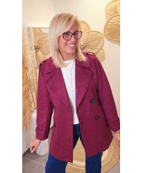 Trench Velours Burgundy - Madelaine