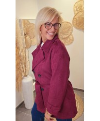 Trench Velours Burgundy - Madelaine