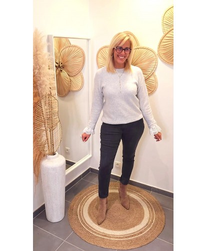 Jeans Ballon Gris Anthracite - Amelie