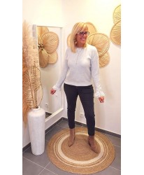 Pull Fluffy & Finitions Dentelle - Arice