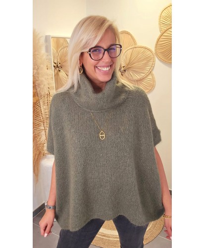 Pull Poncho Col Roulé...