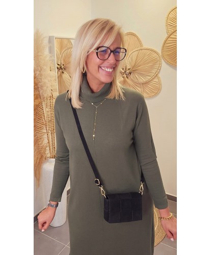 Sac 2 en 1 Cuir Nubuck Noir