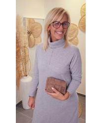 Sac 2 en 1 Cuir Nubuck Taupe