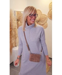 Sac 2 en 1 Cuir Nubuck Taupe