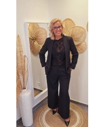 Blazer Noir Chic Scintillant - Laure