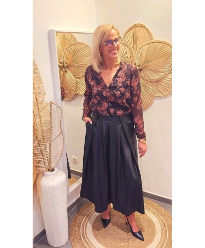 Jupe Midi Simili - Bérénice