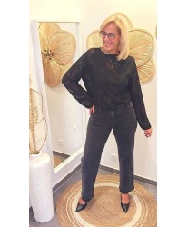 Jeans Wide Leg Strass Scintillants - Louise