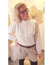 Chemise à Pois Rétro - Jade