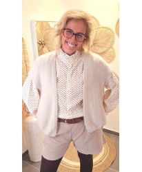 Gilet Beige Doux en Alpaga - Anais