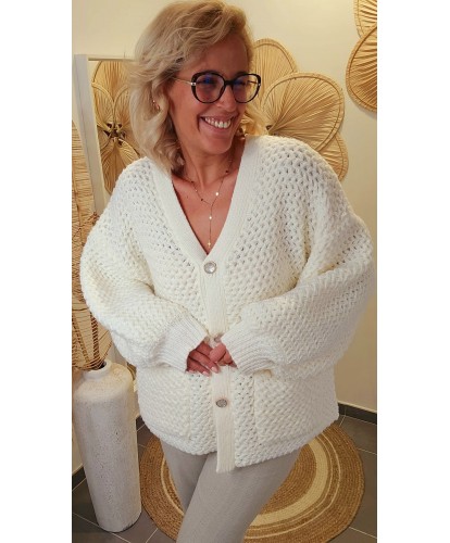 Gilet Maille Oversize &...